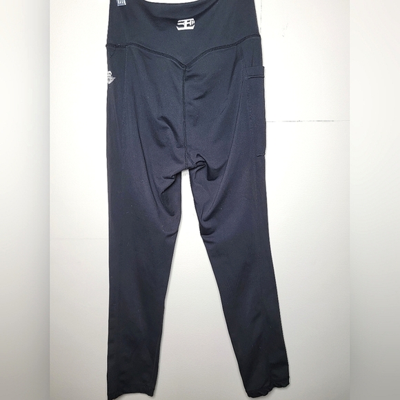 Women's Engineered Life Black Leggings, Size Small - Picture 2 of 4